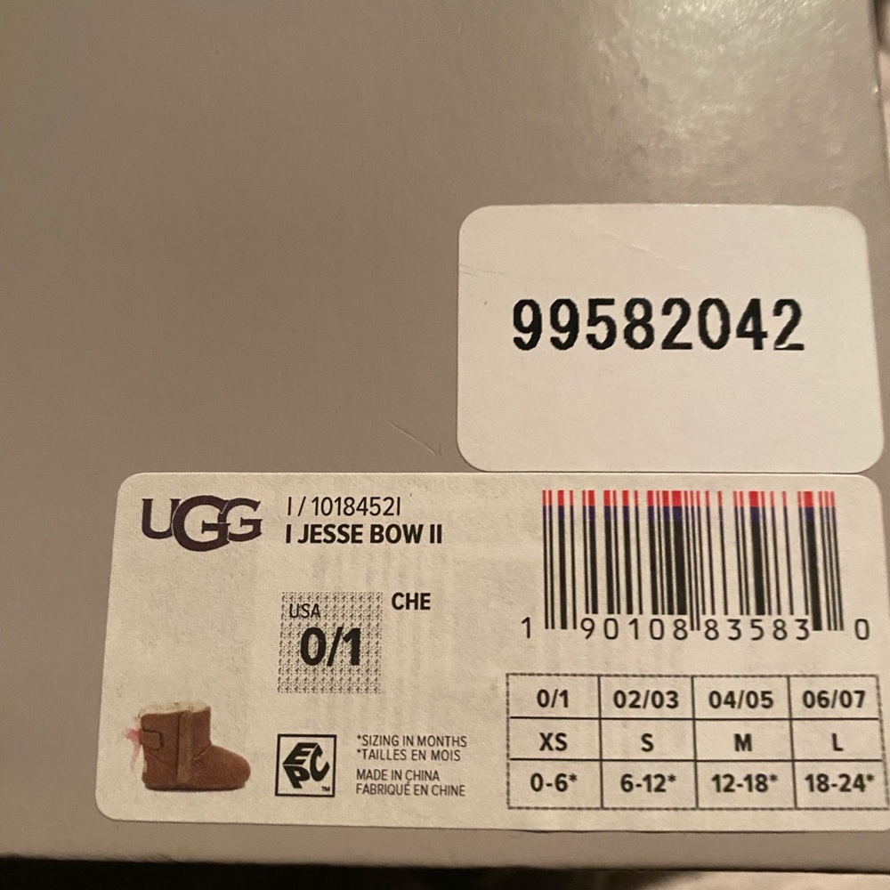 Infant girl ugg boots.